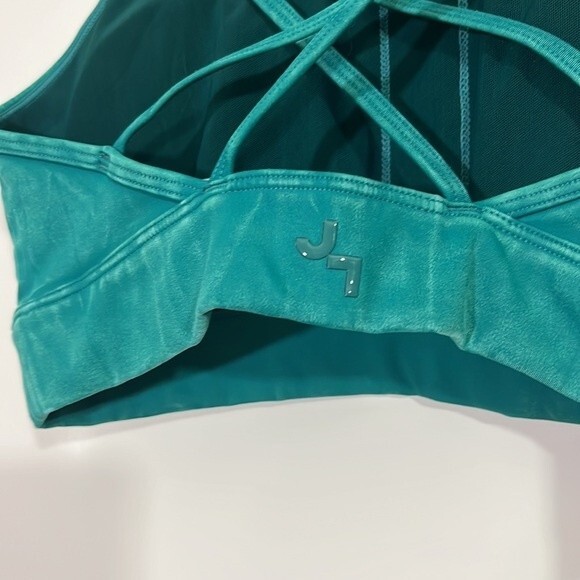 JoyLab Criss Cross Sports Bra Top Teal Green Size XSMALL NWT - Picture 5 of 8